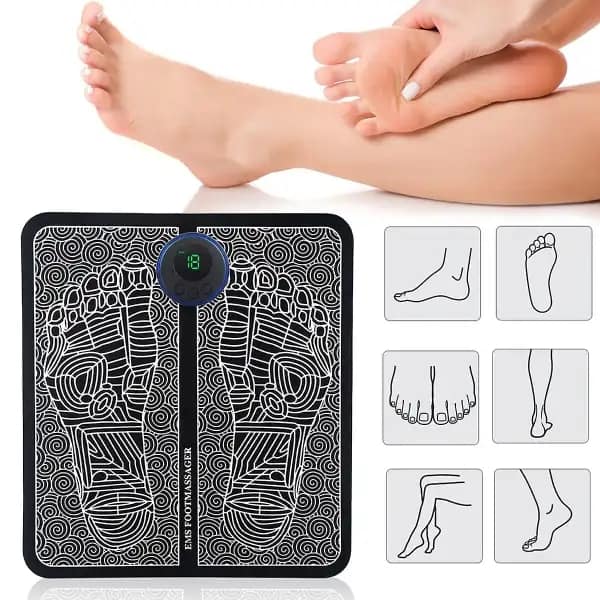 Tapis de massage électrique EMS pour pieds et jambes